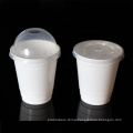 12oz PP material disposable white plastic coffee packing cup